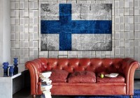 Plakat Flaga Finlandii 